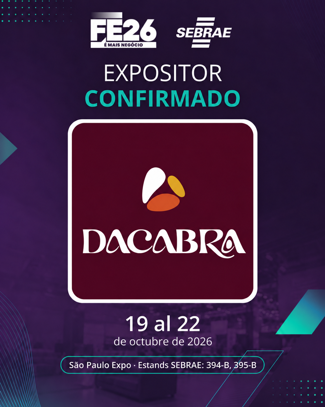FE26 · DACABRA · 19 al 22 de octubre de 2026