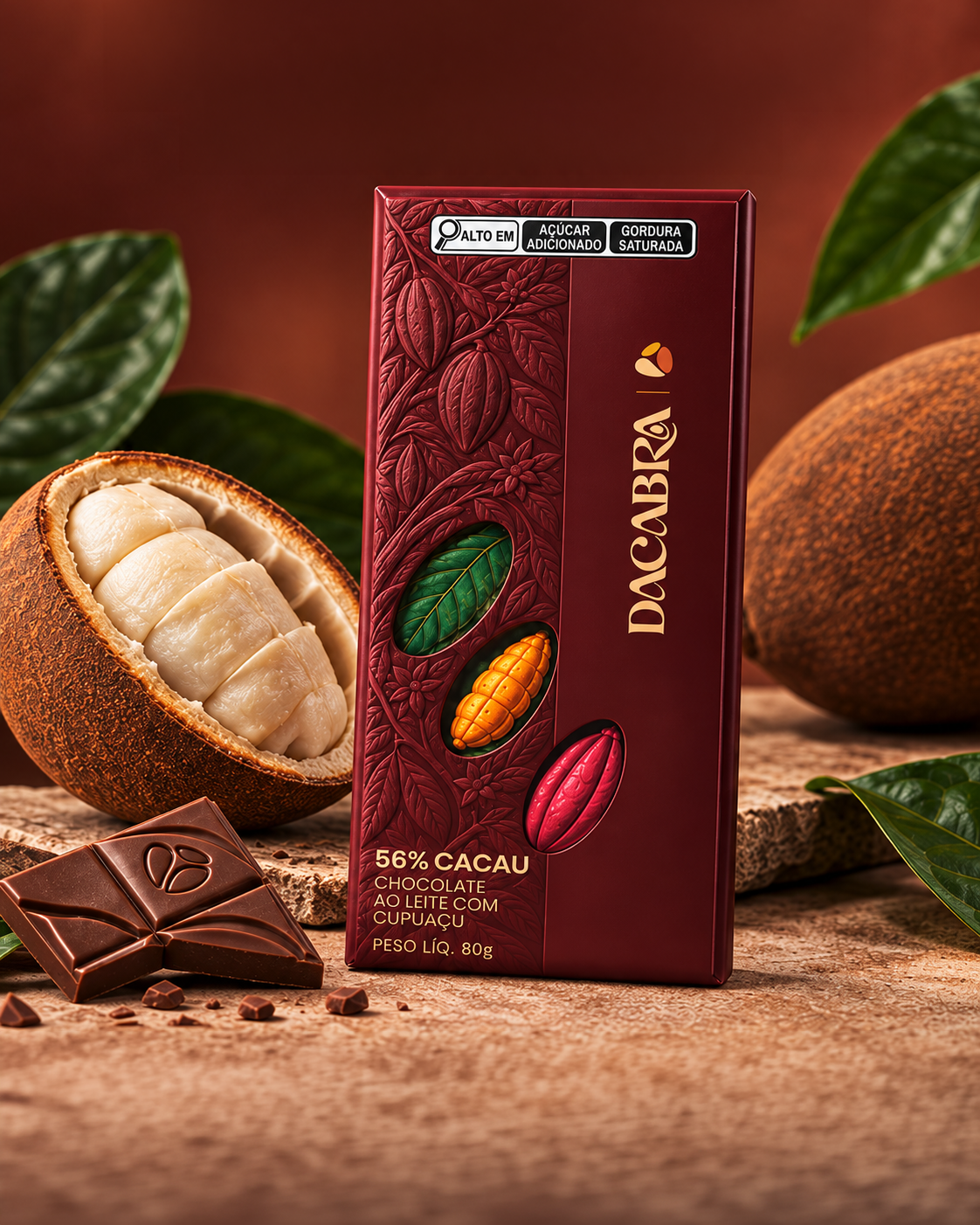 Chocolate con Leche con 56 % de Cacao y Cupuaçu